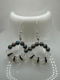 Moonstone And Shimmer Beads Circle Jewellery Set image 3