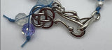 All The Crystal Blues Squares Bracelet Kel’s Lampworked Glass Jewellery & More