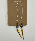 The Multi Hematite & Gold DaggerEarrings image 2