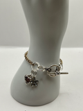 Flower And Heart Swirl Charm Bracelet image 0