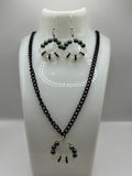 Moonstone And Shimmer Beads Circle Jewellery Set image 0