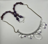 'U' Bar Faux Crystal Necklace image 0
