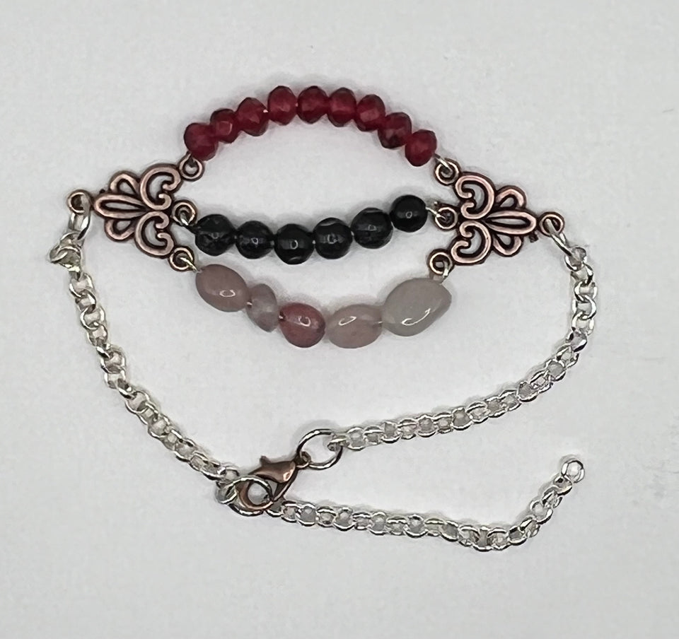 Scroll Link GemstomeBeads Bracelet image 1