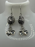 Filigree Triple Heart Earrings image 0