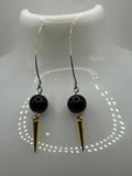 Black & Gold Dagger Earrings image 0