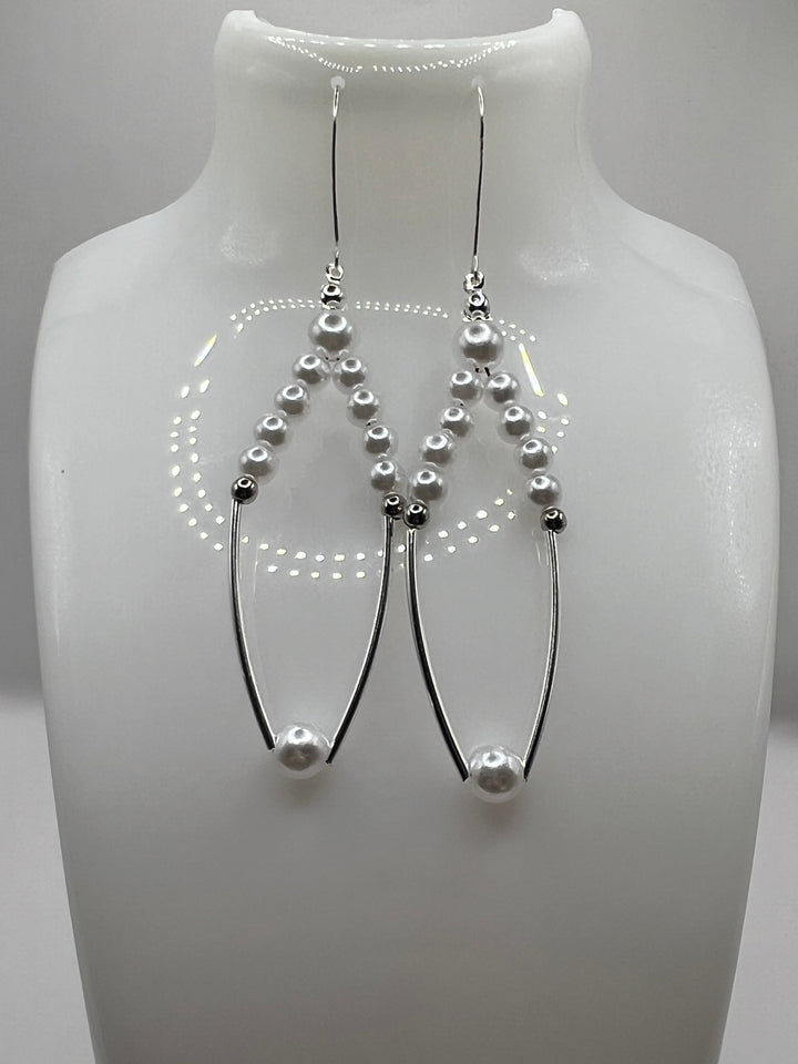 Faux Pure White Glass Pearls