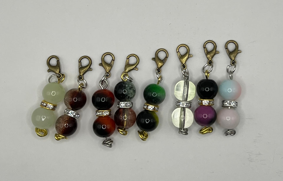Round Beaded Stitch Markers image 0