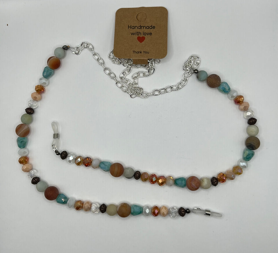 Gemstone And Beaded Glasses Lanyard/Chain image 1