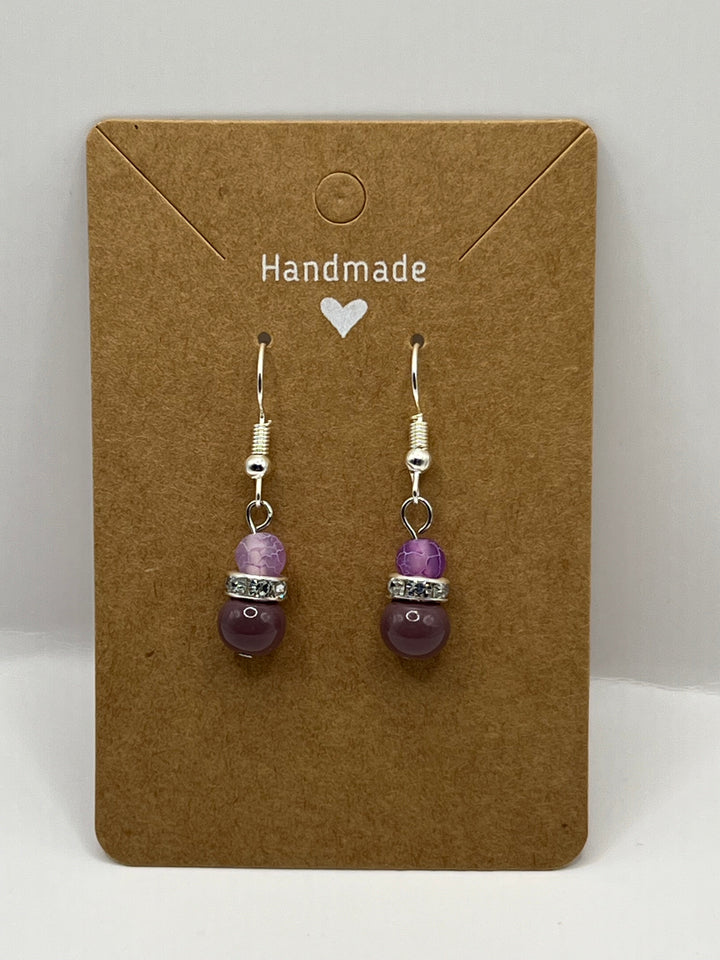 The Twin Purple Sparkle Earrings image 2