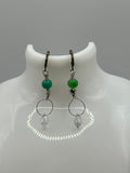 Green Star Earrings Kel's Lampworked Glass Jewellery & More