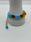 Beltane Czech Glass Bracelet Kel’s Lampworked Glass Jewellery & More