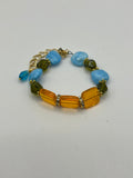 Beltane Czech Glass Bracelet Kel’s Lampworked Glass Jewellery & More