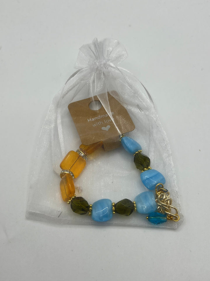 Beltane Czech Glass Bracelet Kel’s Lampworked Glass Jewellery & More