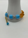 Single Strand Beltane Festival Bracelet Kel's Lampworked Glass Jewellery & More