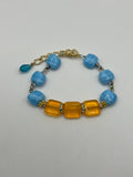 Single Strand Beltane Festival Bracelet Kel's Lampworked Glass Jewellery & More