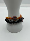 Double Strand Flower Bracelet Kel's Lampworked Glass Jewellery & More