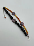 Double Strand Flower Bracelet Kel's Lampworked Glass Jewellery & More