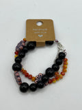 Double Strand Flower Bracelet Kel's Lampworked Glass Jewellery & More