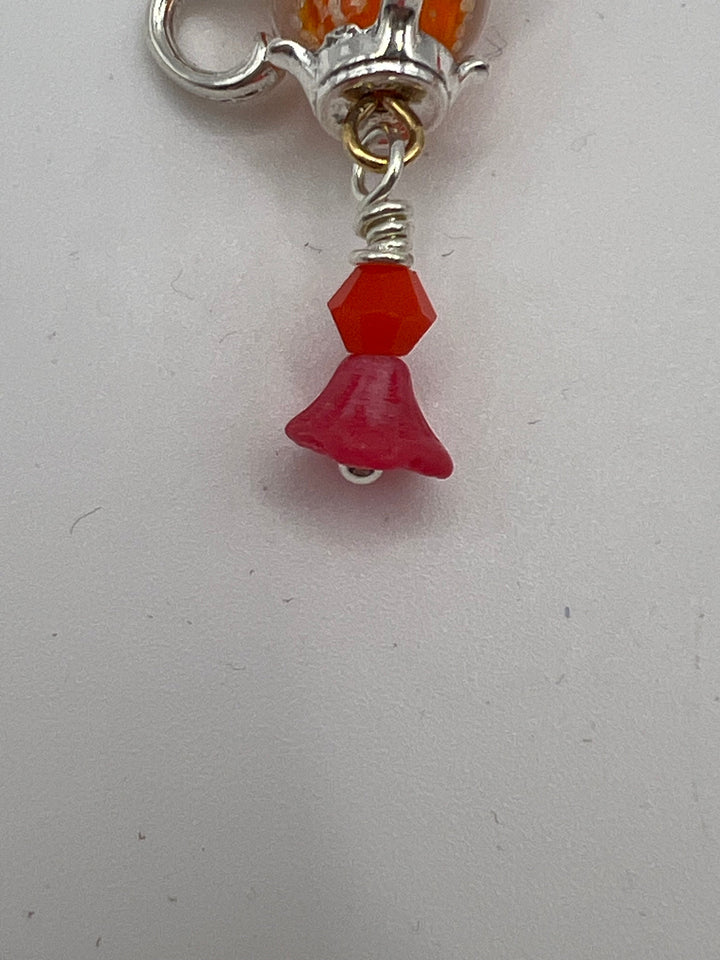 Miss Pots Silver Earrings Kel's Lampworked Glass Jewellery & More