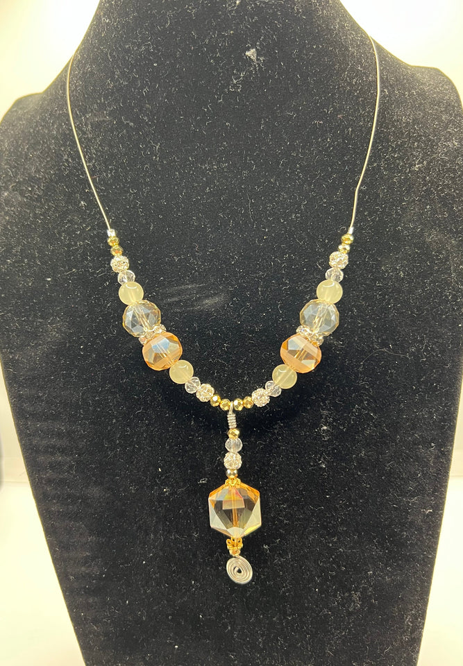 All A Glow Spiral Necklace Kel's Lampworked Glass Jewellery & More