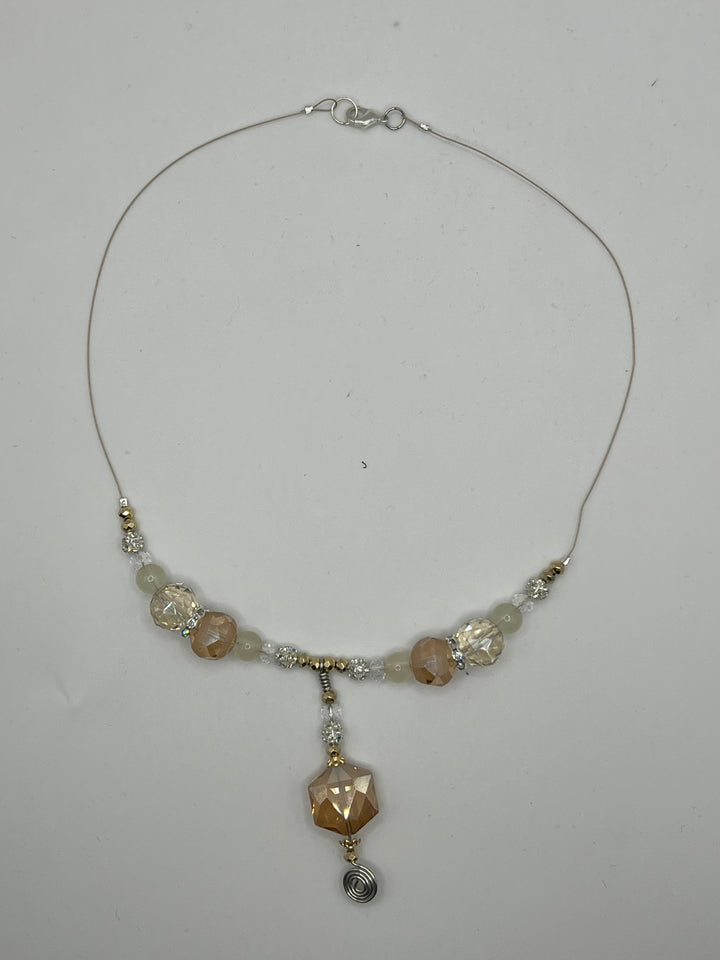 All A Glow Spiral Necklace Kel's Lampworked Glass Jewellery & More