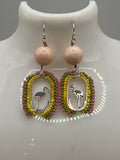 Rainbow Flamingo Earrings Kel's Lampworked Glass Jewellery & More