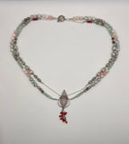 Ice Cream Dream Multi Strand Necklace Kel’s Lampworked Glass Jewellery & More