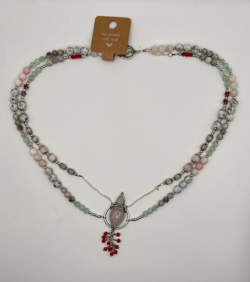 Ice Cream Dream Multi Strand Necklace Kel’s Lampworked Glass Jewellery & More