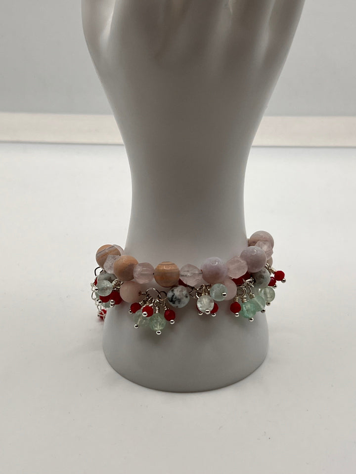 The Ice Cream Sundae ChaCha Double Strand Bracelet Kel's Lampworked Glass Jewellery & More