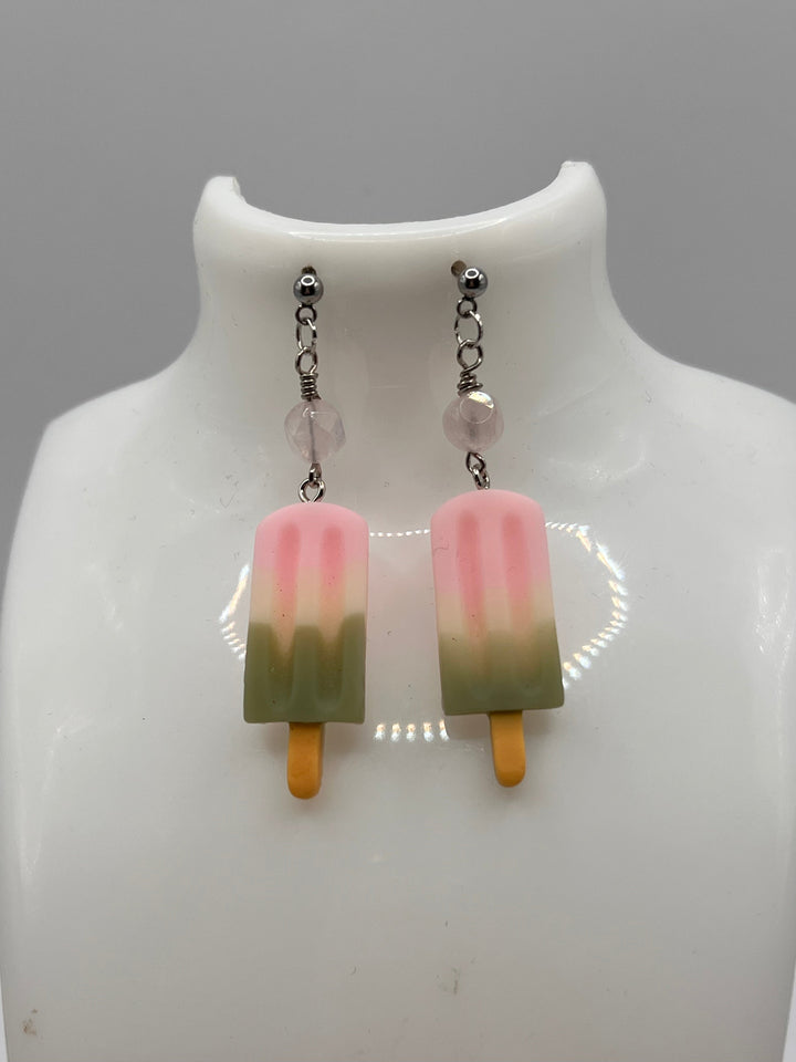 Ice Cream Popsicle Earrings Kel's Lampworked Glass Jewellery & More