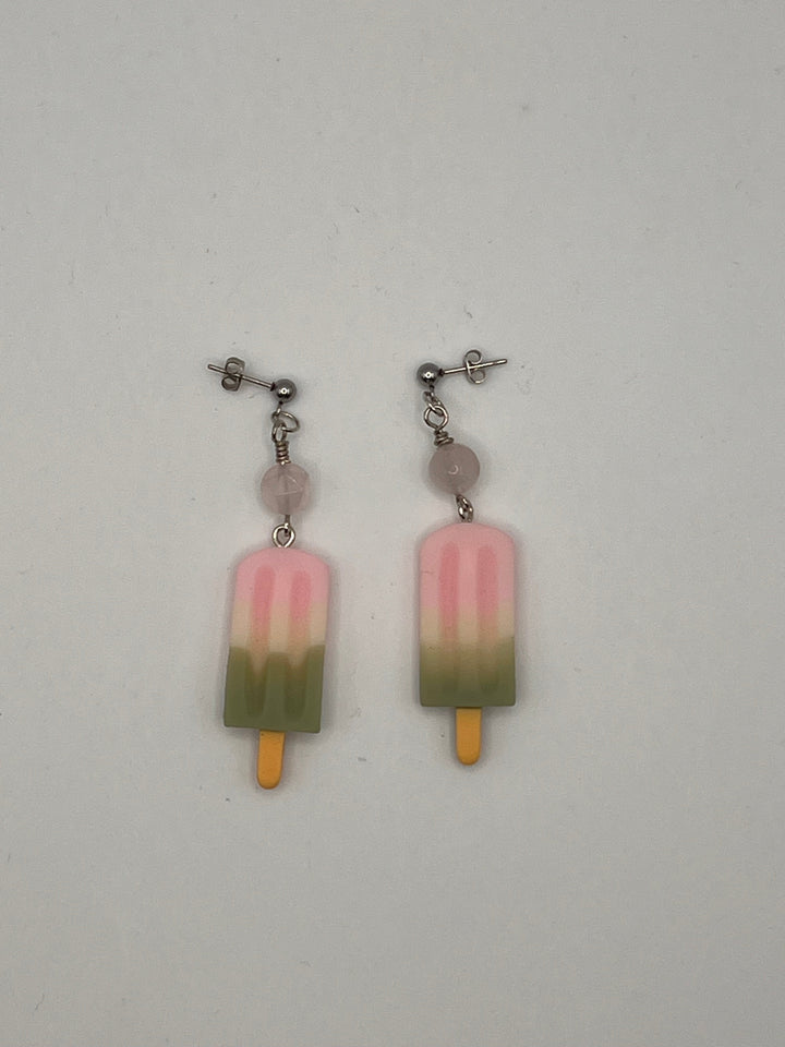Ice Cream Popsicle Earrings Kel's Lampworked Glass Jewellery & More