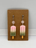 Ice Cream Popsicle Earrings Kel's Lampworked Glass Jewellery & More