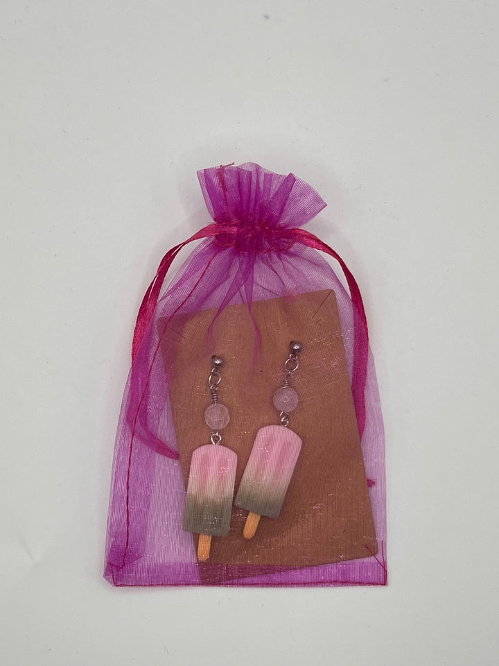 Ice Cream Popsicle Earrings Kel's Lampworked Glass Jewellery & More