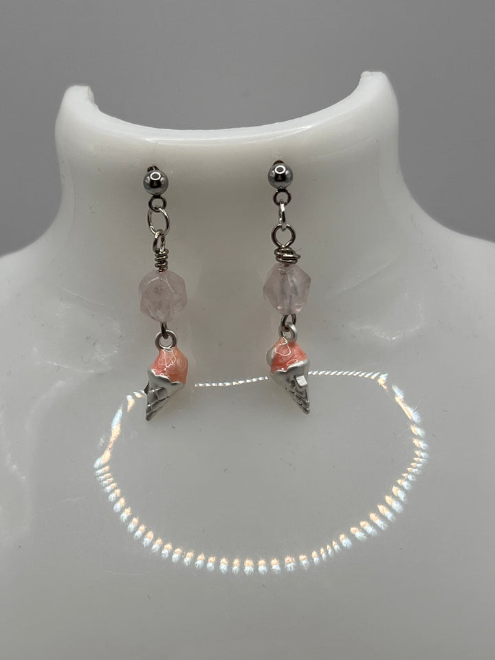 Ice Cream Cone Earrings Kel's Lampworked Glass Jewellery & More