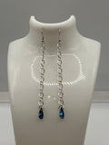 Elegant Crystal Drop Earrings Kel's Lampworked Glass Jewellery & More