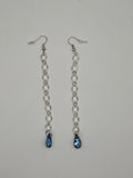 Elegant Crystal Drop Earrings Kel's Lampworked Glass Jewellery & More