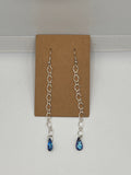 Elegant Crystal Drop Earrings Kel's Lampworked Glass Jewellery & More