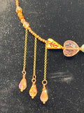 Vintage Letter Memory Wire Choker Kel's Lampworked Glass Jewellery & More