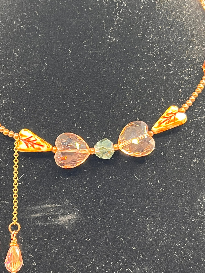 Vintage Letter Memory Wire Choker Kel's Lampworked Glass Jewellery & More
