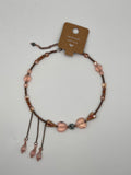 Vintage Letter Memory Wire Choker Kel's Lampworked Glass Jewellery & More