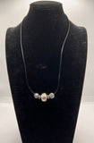 Love Of Metal Leather Necklace Kel's Lampworked Glass Jewellery & More