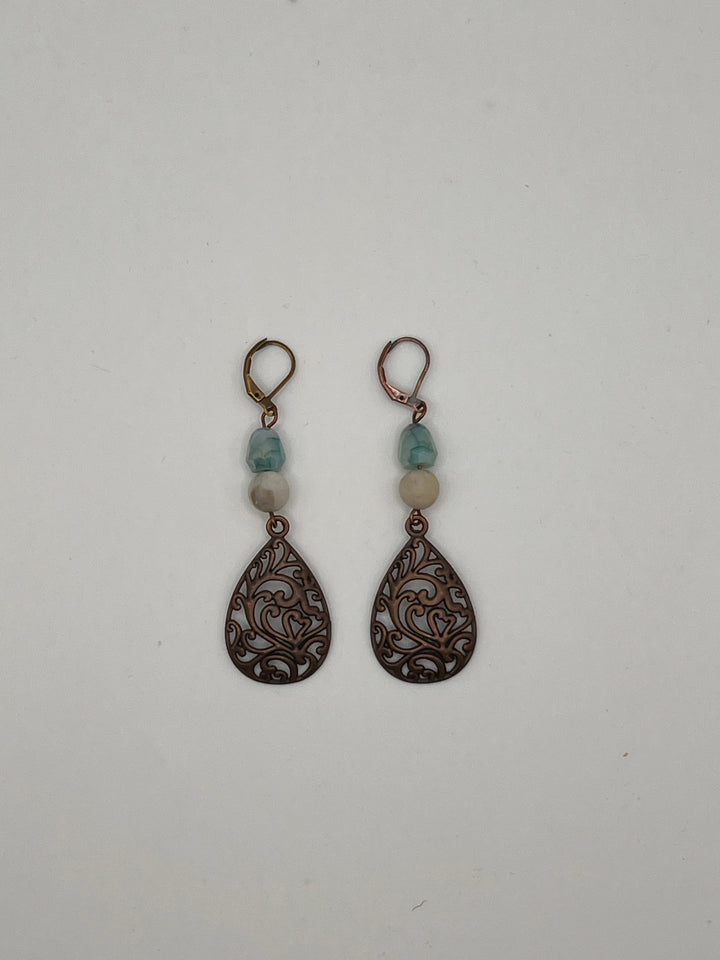 Flowers in the Amazon Earrings Kel's Lampworked Glass Jewellery & More