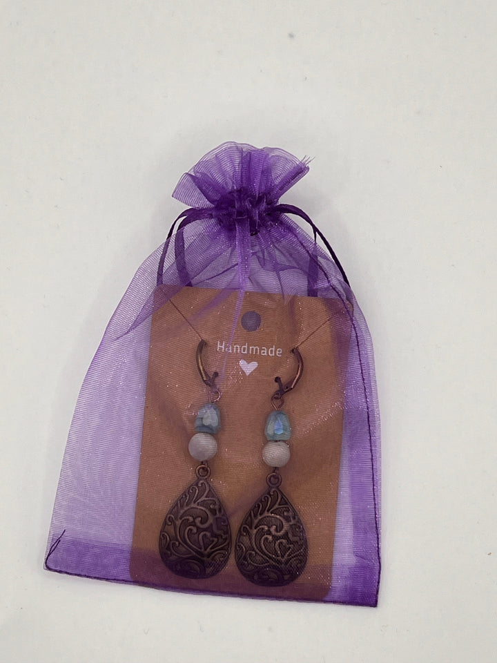 Flowers in the Amazon Earrings Kel's Lampworked Glass Jewellery & More