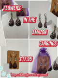 Flowers in the Amazon Earrings Kel's Lampworked Glass Jewellery & More