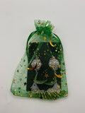Lavender Garden Tassel Earrings Kel's Lampworked Glass Jewellery & More