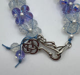 All The Crystal Blues Squares Bracelet Kel’s Lampworked Glass Jewellery & More