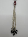 Rose Tassel Faux Double Strand Necklace Kel's Lampworked Glass Jewellery & More