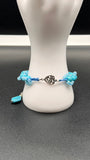 Silver Heart Link Howlite Macramé Bracelet Kel’s Lampworked Glass Jewellery & More