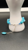 Silver Heart Link Howlite Macramé Bracelet Kel’s Lampworked Glass Jewellery & More