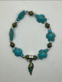 Turtle Love Stretch Bracelet - Kel’s Lampworked Glass Jewellery & More